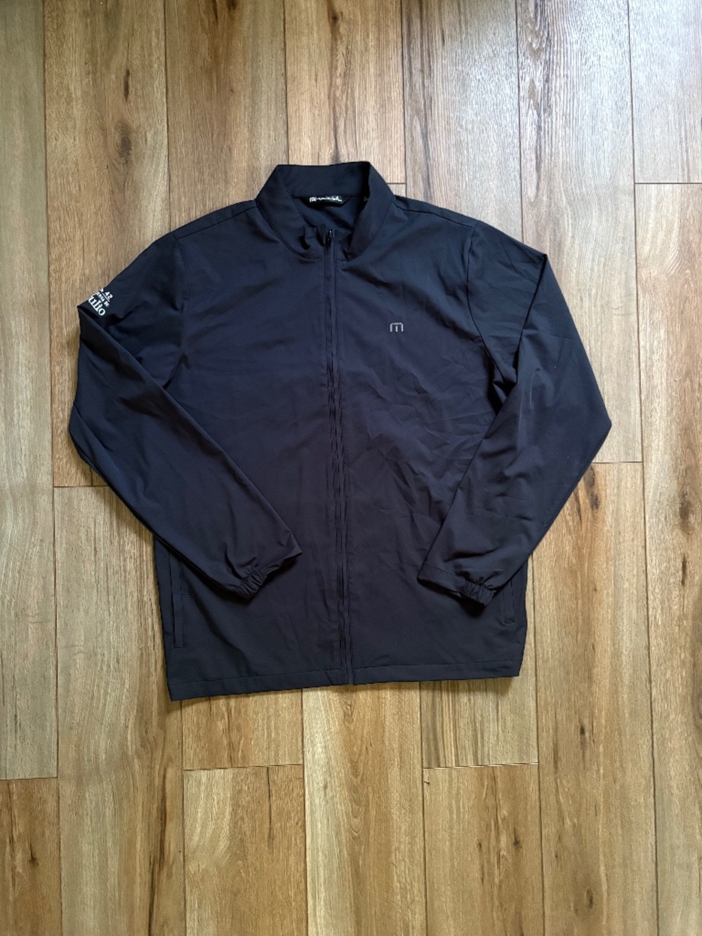 Travis Mathew Black Full Zip Stretch Jacket Style# 1MU422  Men’s Size Large